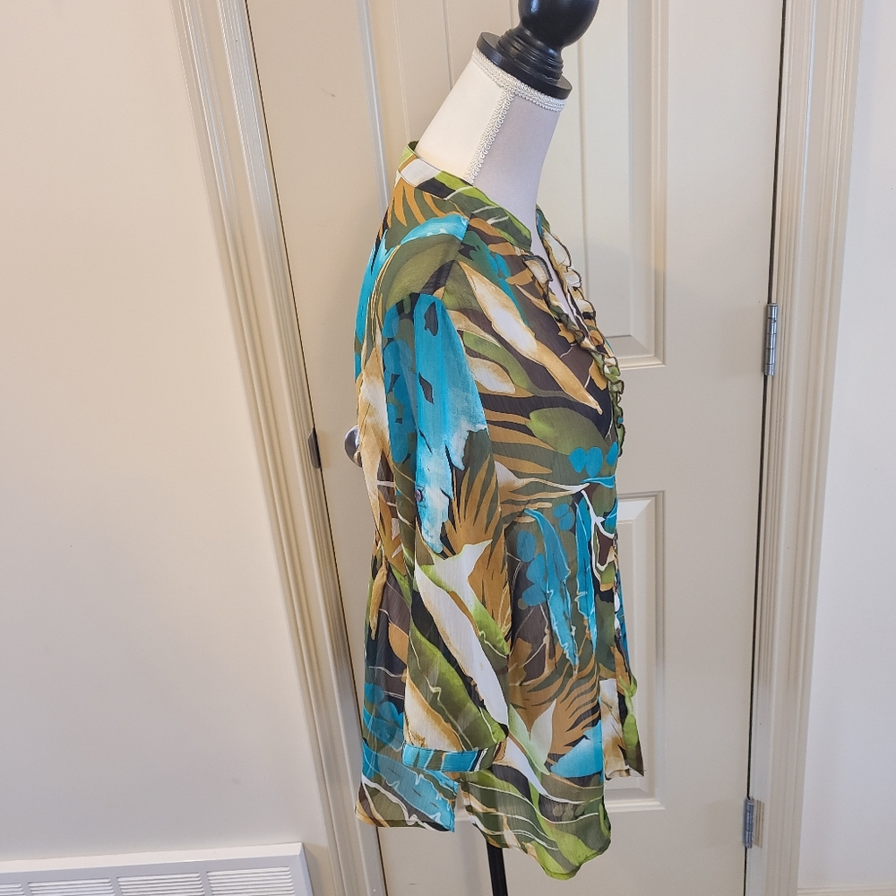 Tanjay Petites Sheer Blouse - Picture 6 of 7
